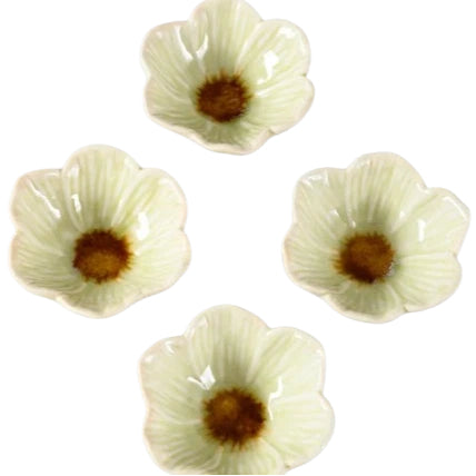 4 Piece Floral Ceramic Bowls Set